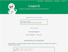 Tablet Screenshot of casperjs.org